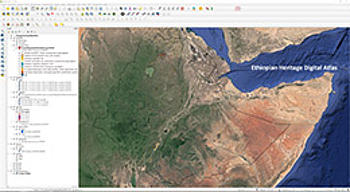 EHDA, compilation of geodata in QGIS