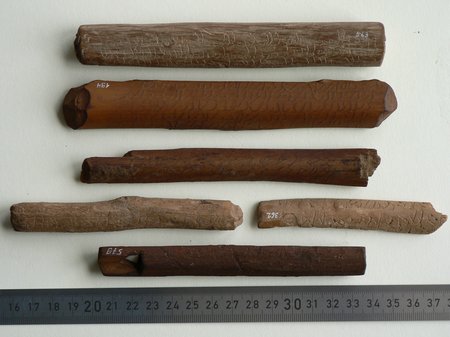 A selection of Sabaic inscribed wooden sticks 